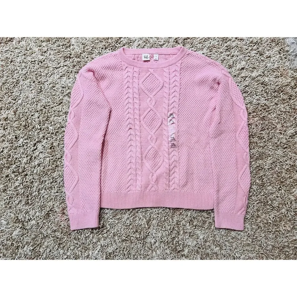 NWT❤️Gap Kids Relaxed Cable-Knit Sweater szXXL(14-16)